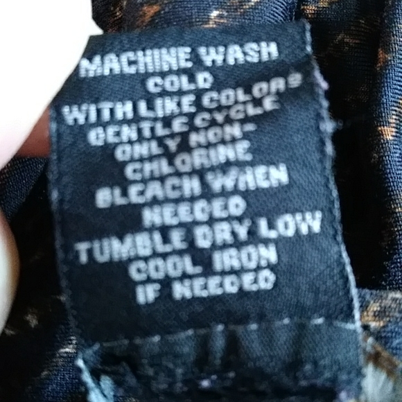 Robert Louis Striped Ruched A-Line Skirt PM Black Brown - Picture 3 of 9